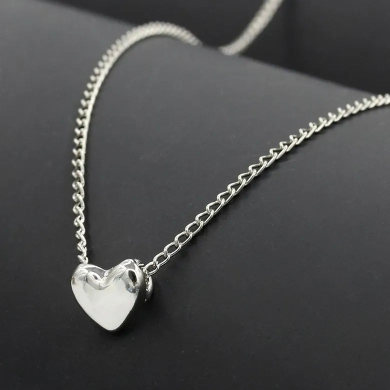 Small elegant heart necklace set