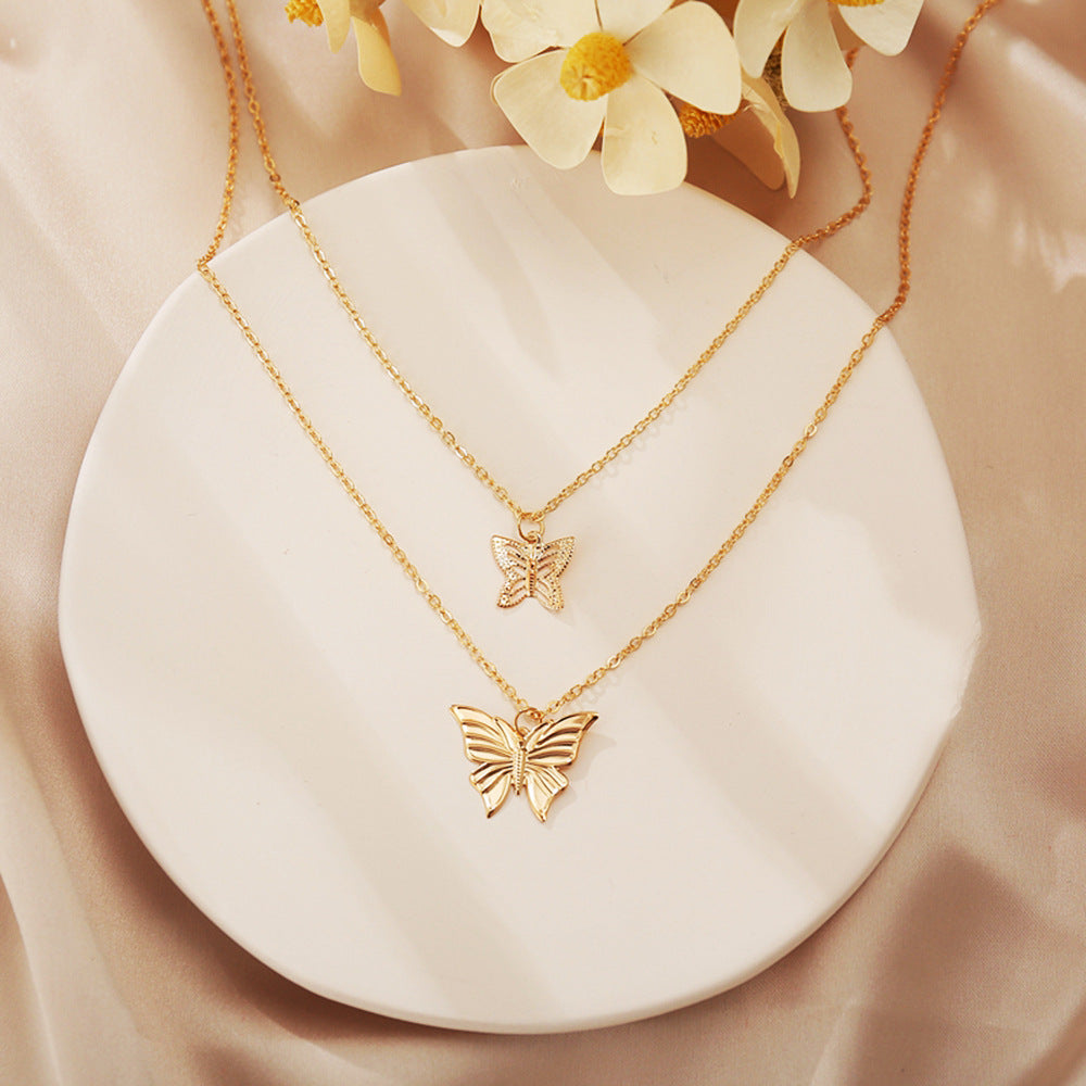 Butterfly star necklace set