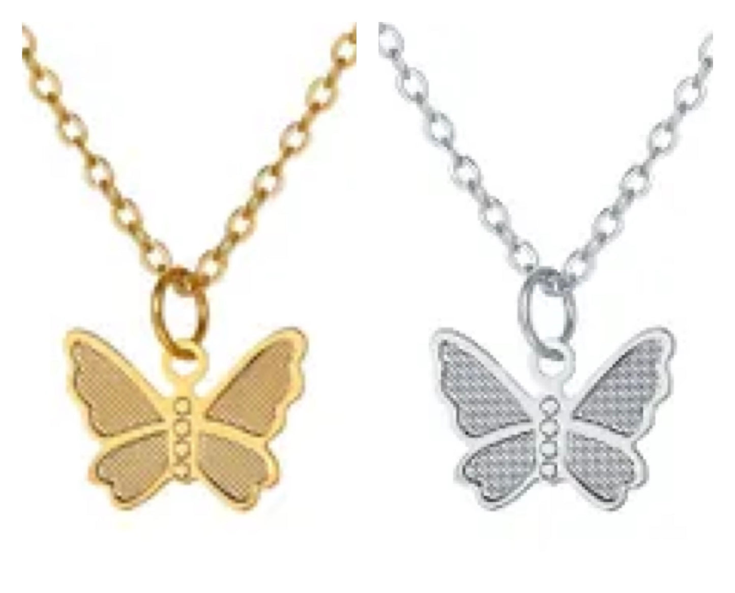 Butterfly star necklace set