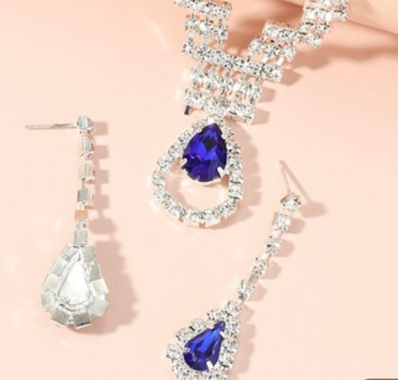 Royal blue pendant set