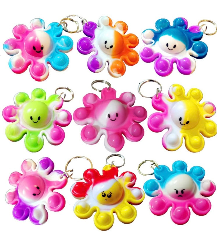 Octopus fidget keychains